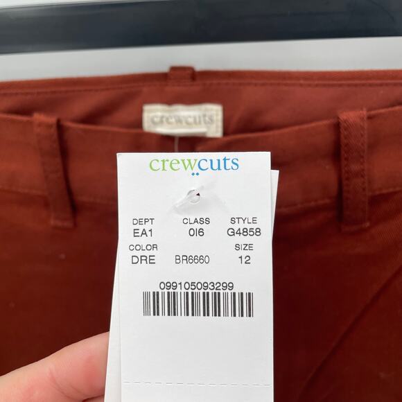 CREWCUTS J. Crew NWT Boy's Chino Fit Pants in Rust // 12 - Picture 3 of 9